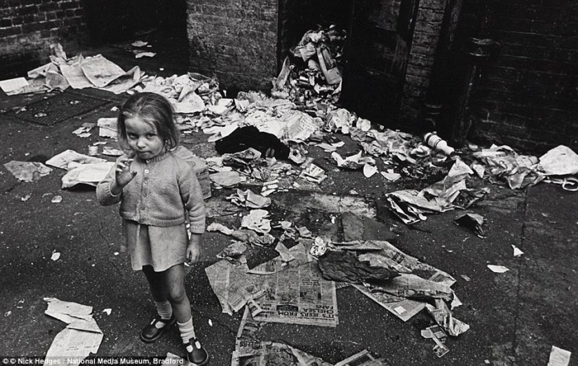 newspapers litter girl